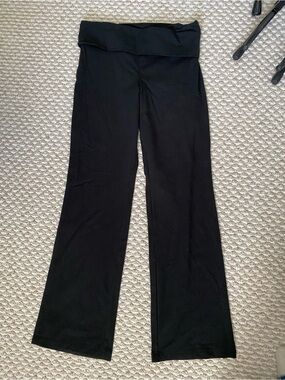 VS Pink Fold Over Bootcut Yoga Pants Y2K
